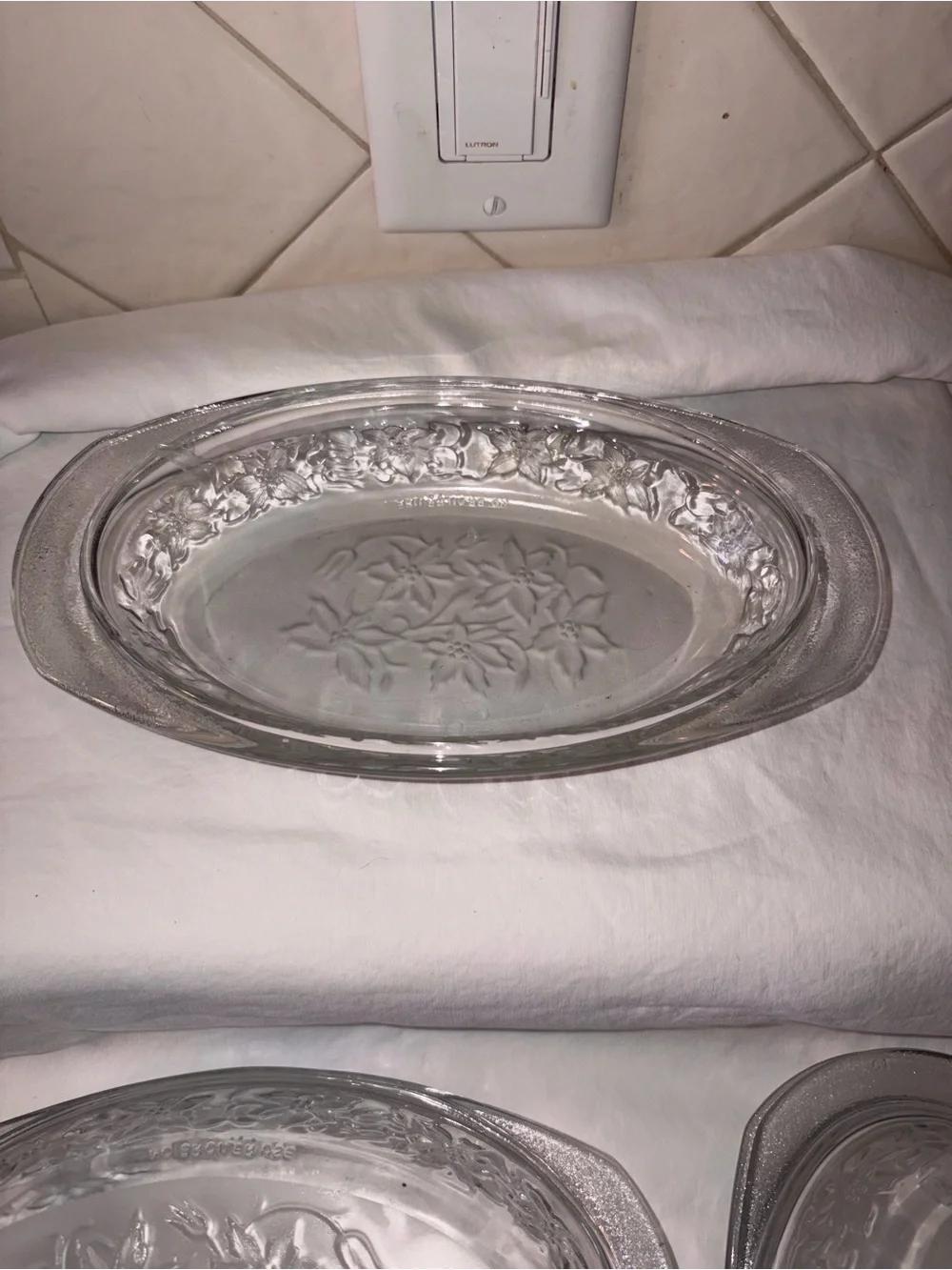 Like new disc Princess House Fantasia set of 4 Individual Casserole dishes